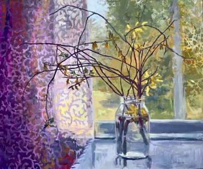 Fading Forsythia 20x24 oil on panel
Sold