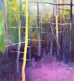 Linger In Lavender 18x16 Oil on Panel Linger In Lavender 18x16 Oil on Panel